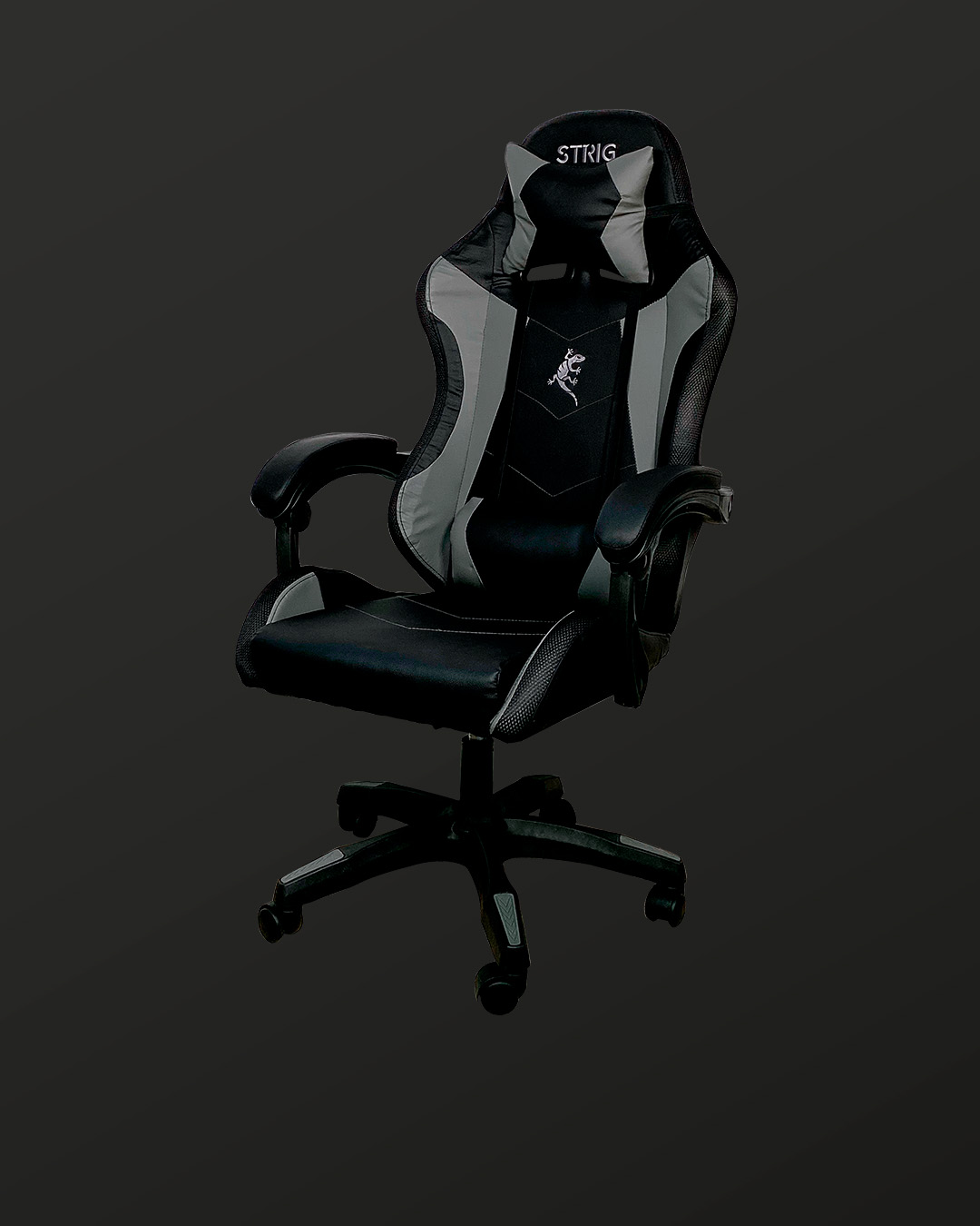 Silla Gaming Strig Color Negro Con Rgb - Imagen 2