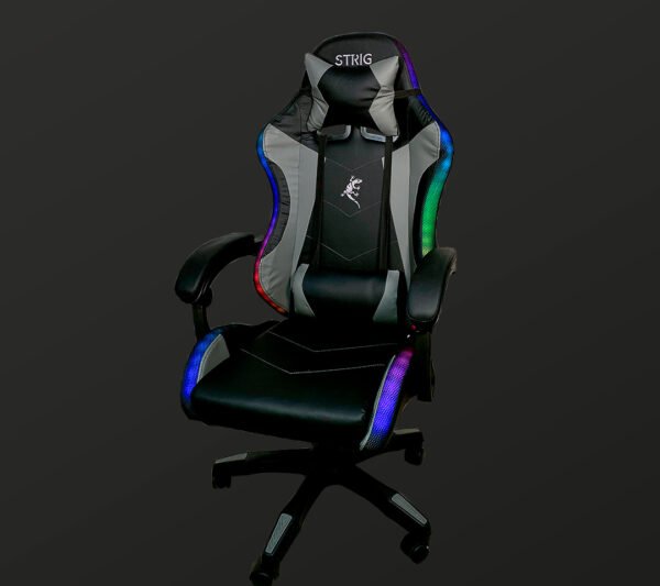 Silla Gaming Strig Color Negro Con Rgb