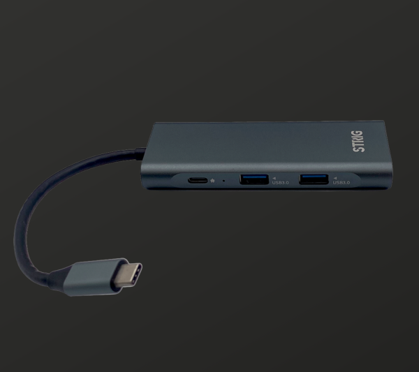 HUB STRIG USB C 7 en 1 HDMI 4K Card Reader (BS-HC701)
