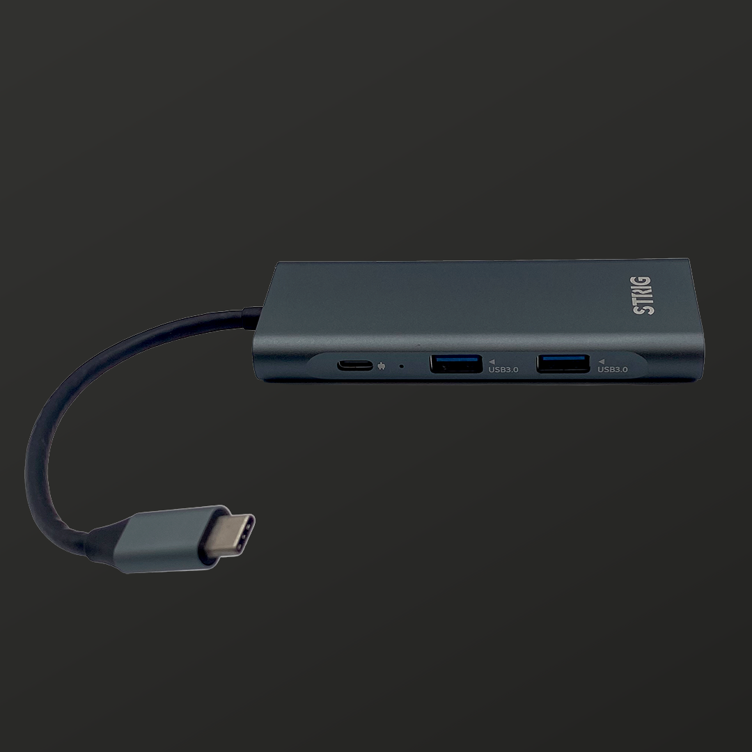 HUB STRIG USB C 7 en 1 HDMI 4K Card Reader (BS-HC701)