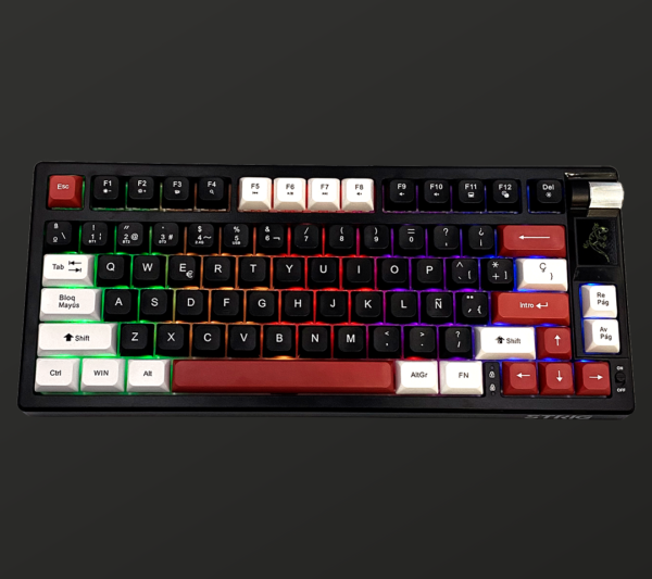 Teclado Mecánico Inalámbrico STRIG KML-W82 Negro USB RGB Red Switch
