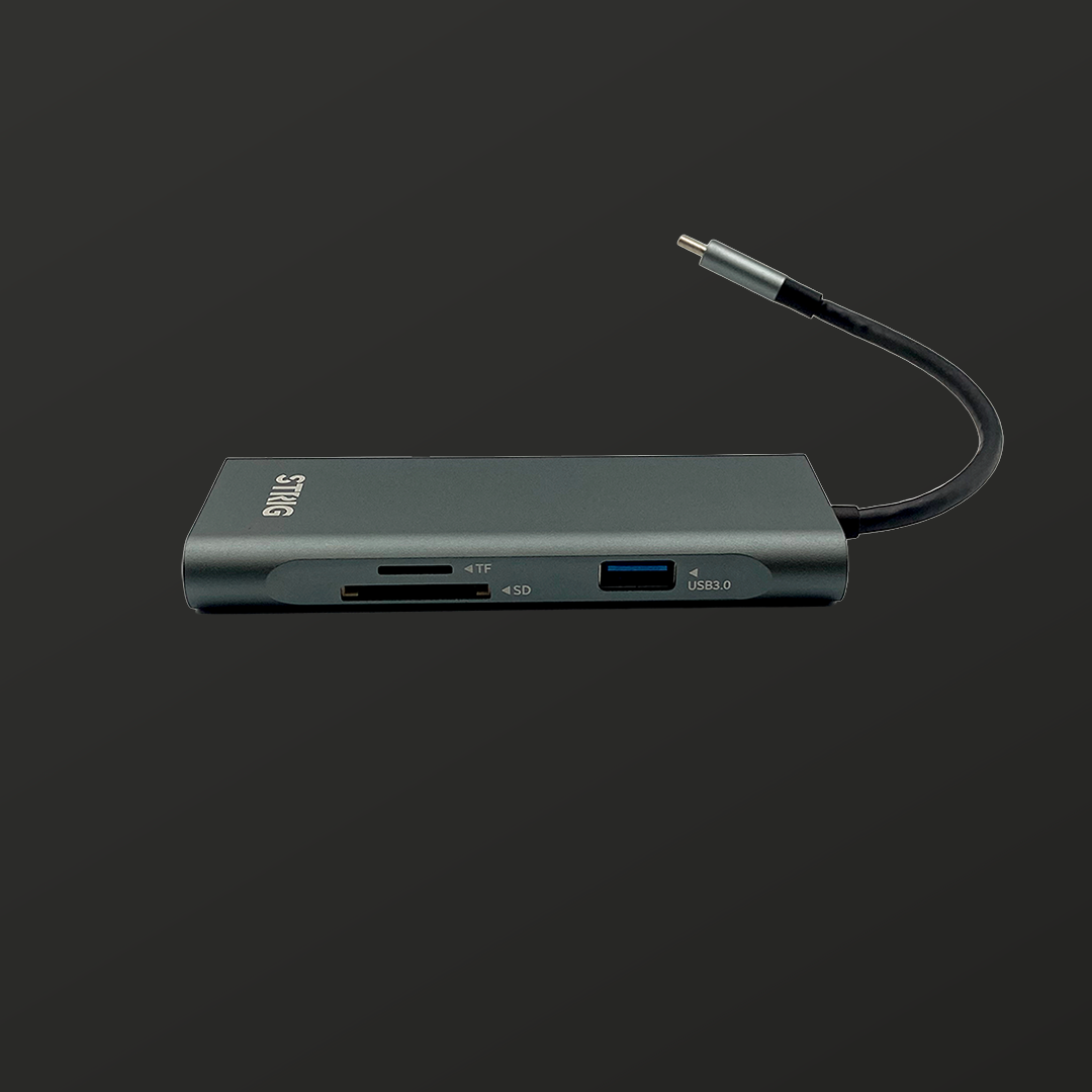 HUB STRIG USB C 7 en 1 HDMI 4K Card Reader (BS-HC701) - Imagen 2